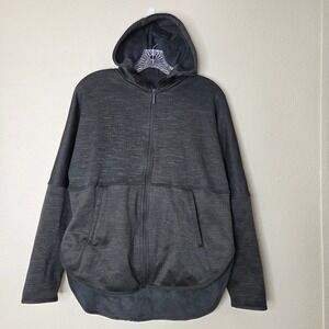 The‎ North Face Jacket Womens XS Gray Full Zip Hood Heathered Fleece Lined